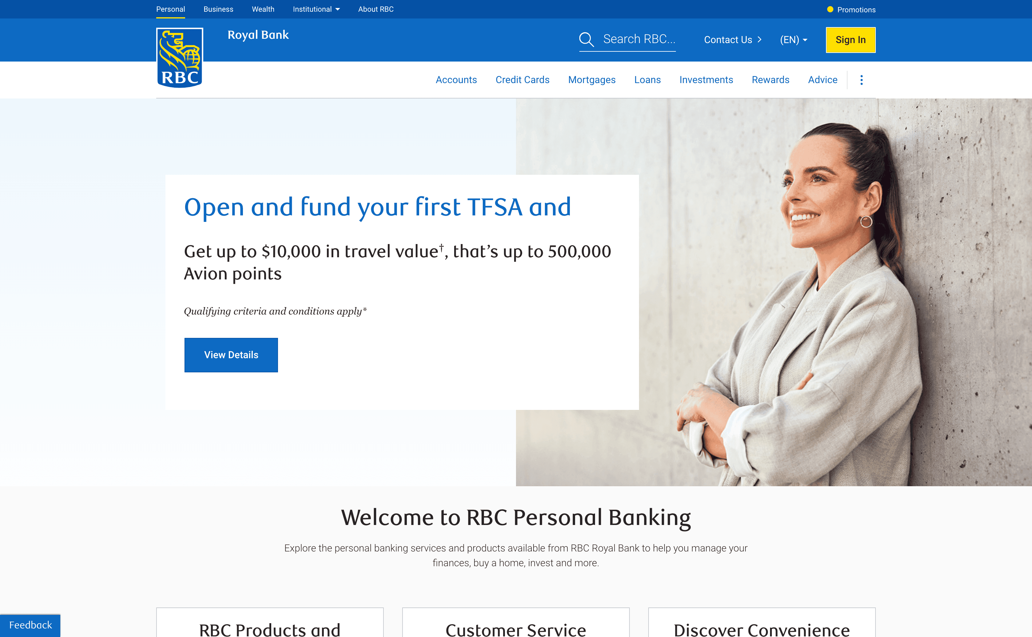 RBC Online Banking project screenshot